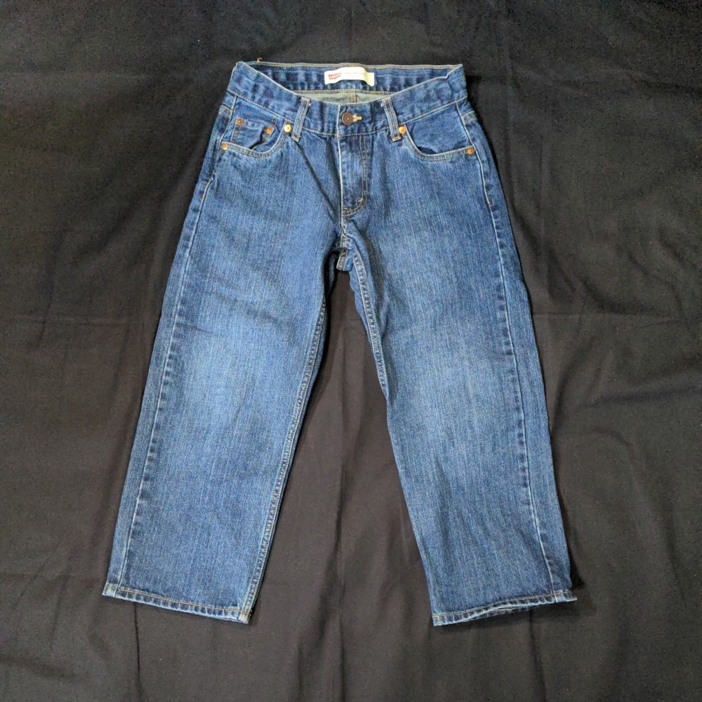 Levi's 550 Relaxed Fit Boys Blue Jeans 8 Husky 28 x 23